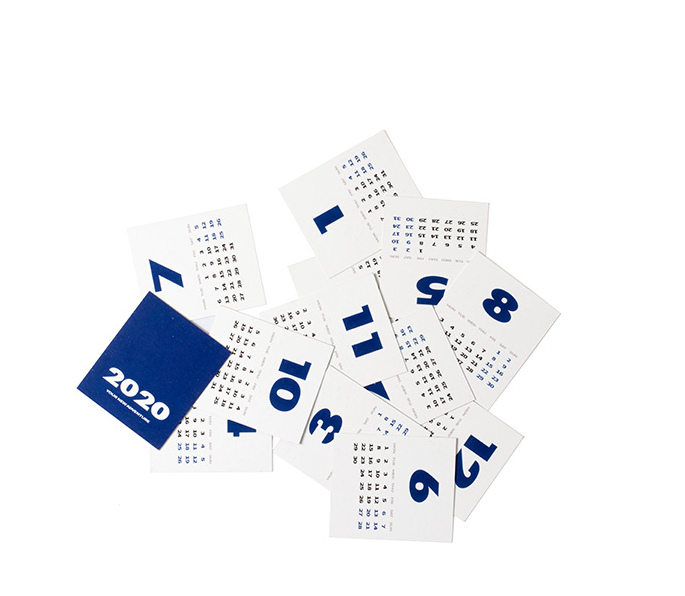 Calendar card New Year mobile phone case