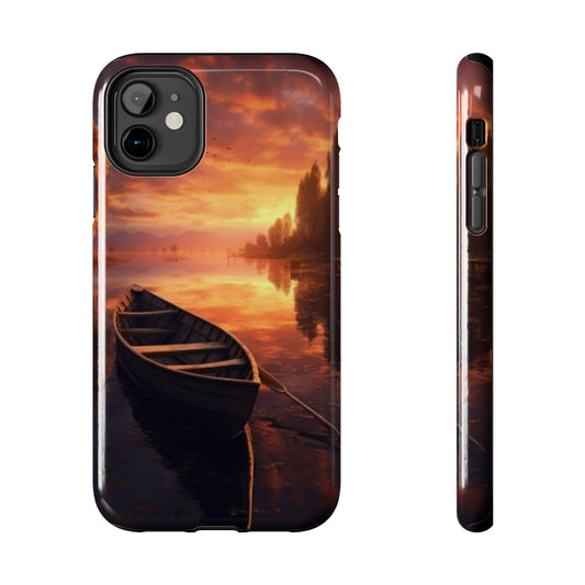 Gold Boat Phone Cases